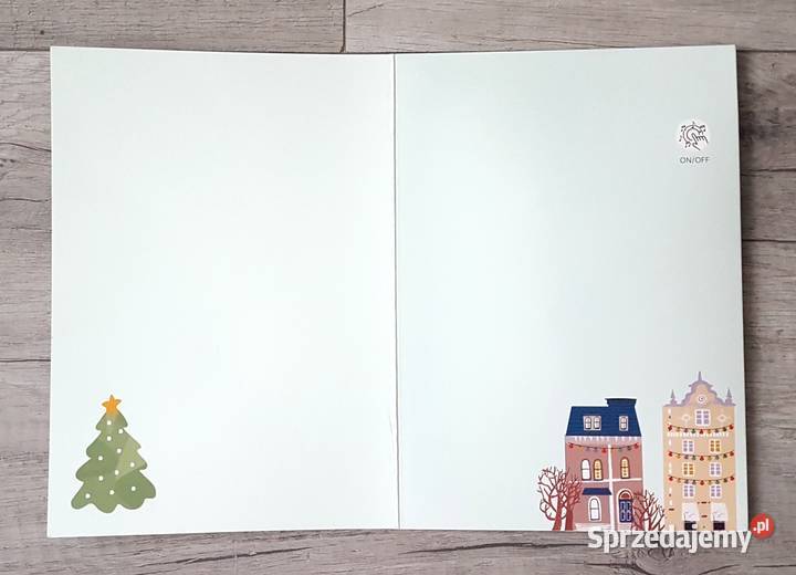 Kartka grająca bożonarodzeniowe z muzyką z