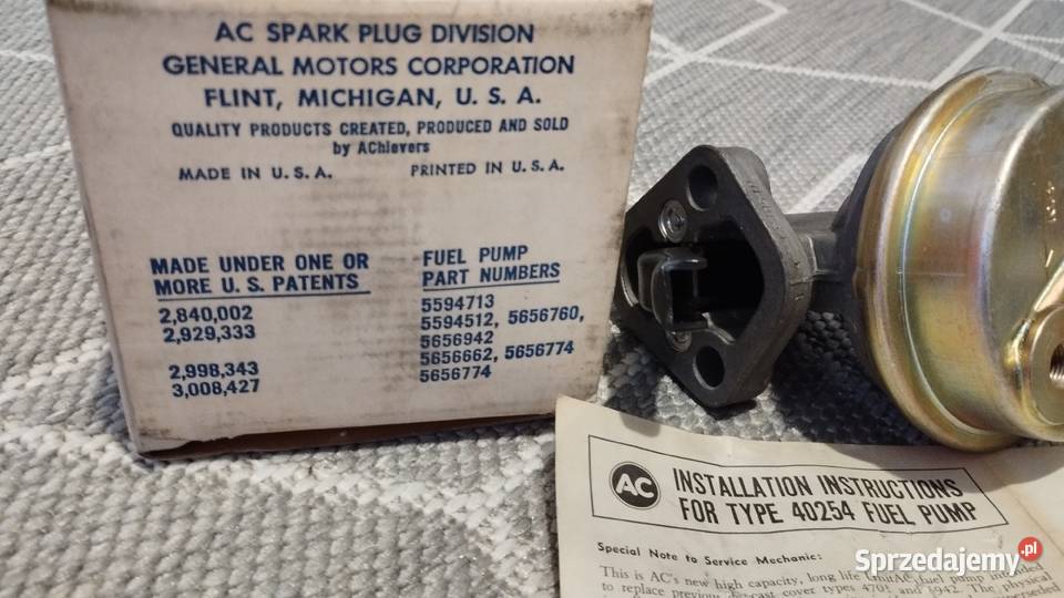 NOWA POMPA PALIWA GMC PONTIAC CHEVROLET DODGE V8 Świdnica sprzedam