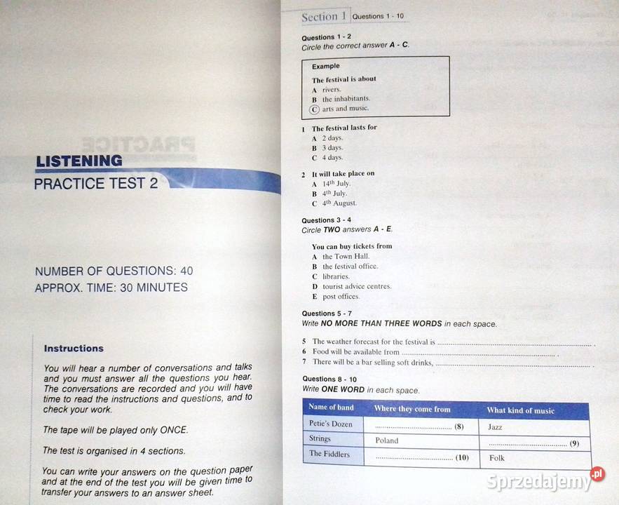 IELTS Practice Tests 1 With Answers J Milton H Pozostałe Chełm