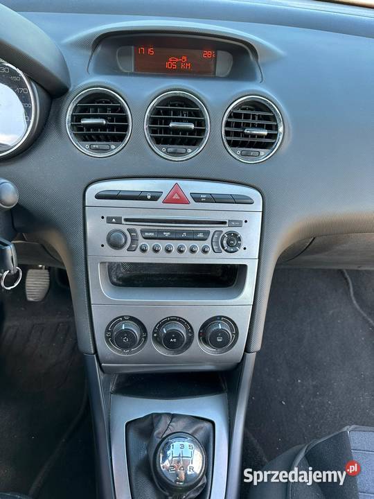 Peugeot 308 hatchback 16hdi 92 garażowany salon nieuszkodzony 308 mazowieckie Radom