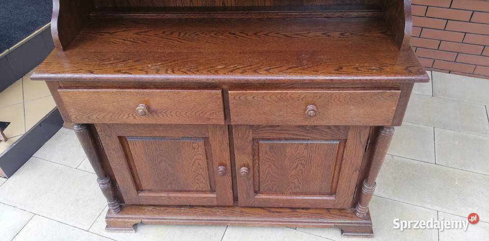 Kredens holenderski stylowy drewniany witryna Sulbiny