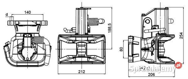 Zaczep transportowy CHI 051403021A02 małopolskie Kamionna