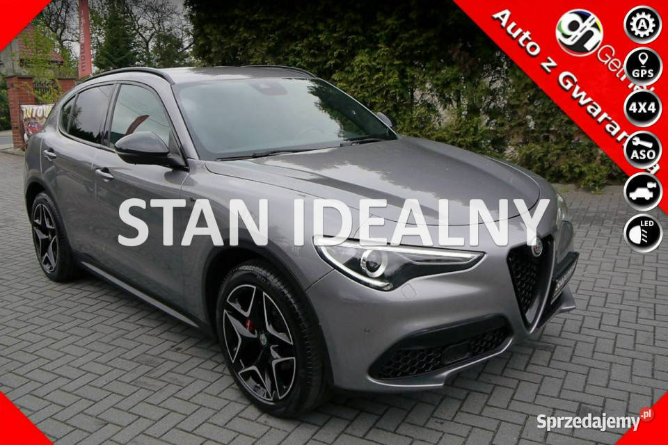 Alfa Romeo Stelvio 22 Full Led Skóra Navi Stan czujnik martwego pola Częstochowa