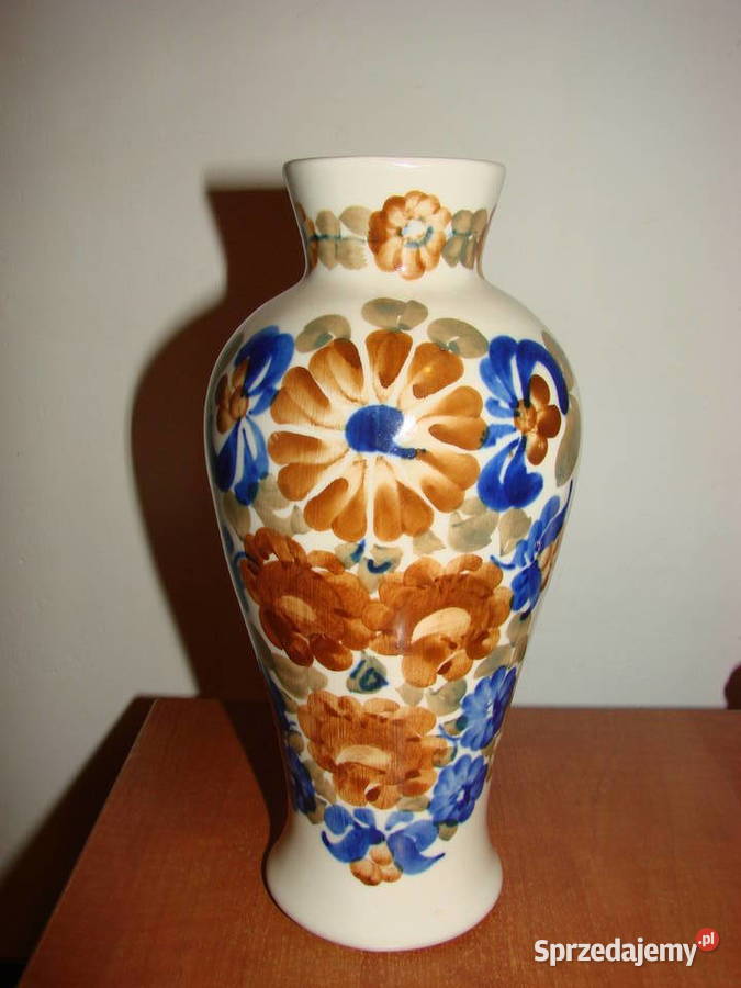 Włocławek fajansowy wazon PRL