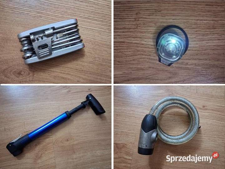 Akcesoria rowerowe multitool pompka blokada Warszawa