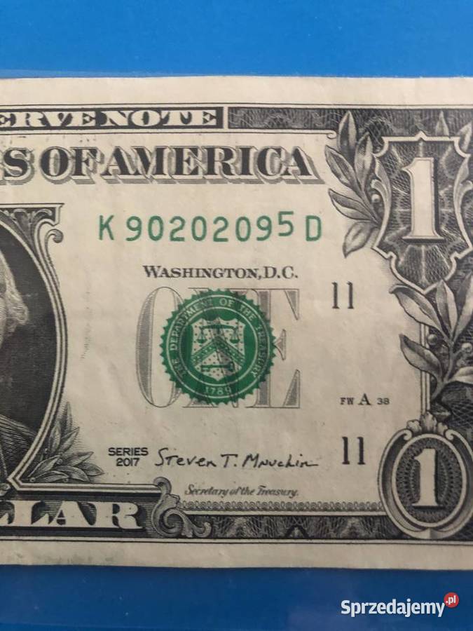 Banknot 1 dollar blad w druku Szczecin sprzedam
