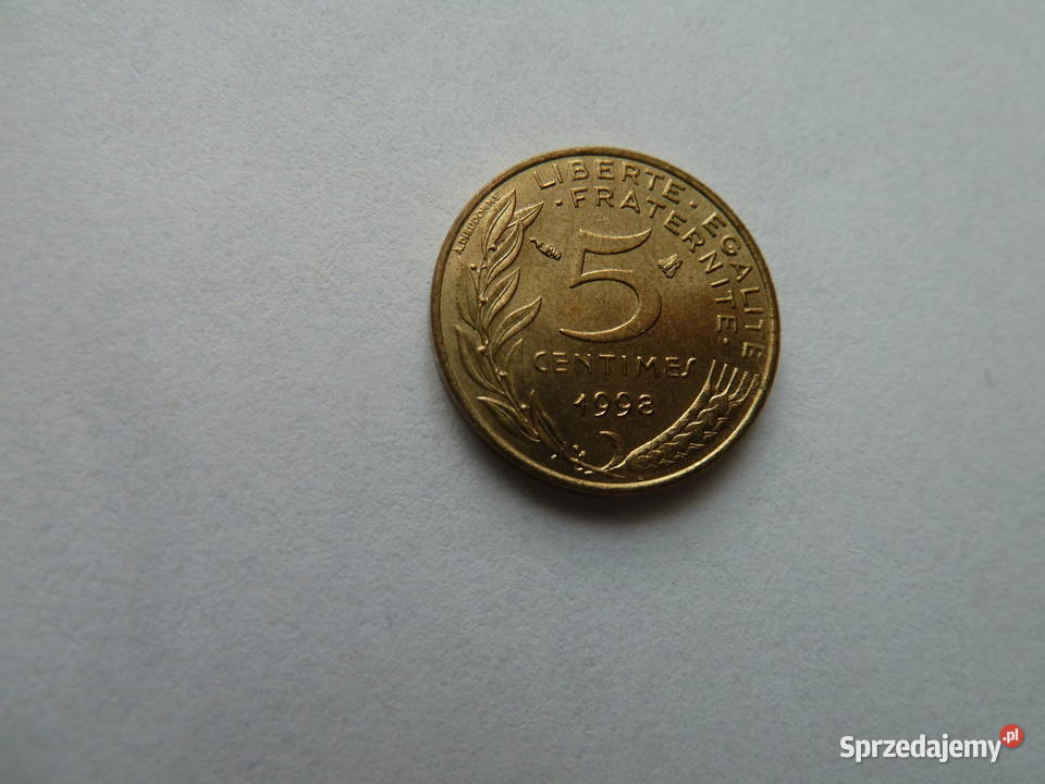4 monety francuskie centimes z lat 19631998 Warszawa