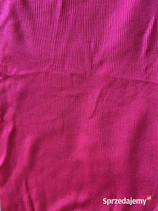 Dzianina 4 kawałki róż malina na sweter i inne Rękodzieło Częstochowa