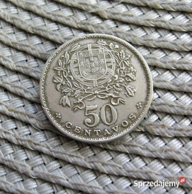 Portugalia 50 Centavos 1956r Kalisz