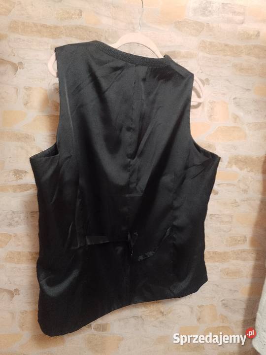 XL Wełniana ekskluzywna kamizelka garniturowa z Rozmiar XL
