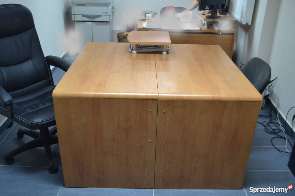 MEBLE BIUROWE drewniane komplet OKAZJA