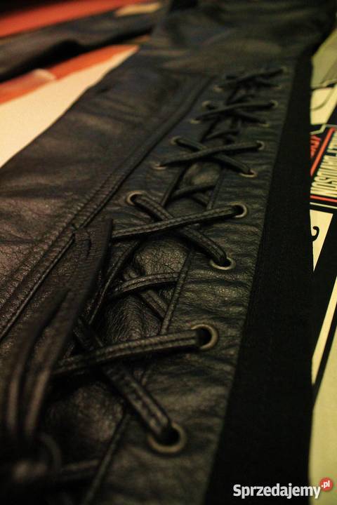 Unisex Spodnie Skórzane Termoaktywne Harley Dav Piastów