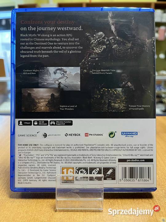 Black Myth Wukong PlayStation 5 5 pudełkowa Gry na konsole Elbląg