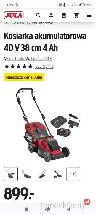 Kosiarka akumulatorowa 40v Mocna
