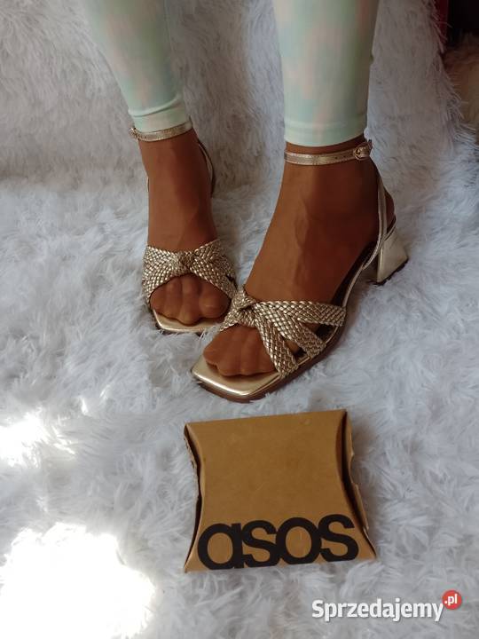 49 ASOS Design Ekskluzywne złote sandałki Kraków