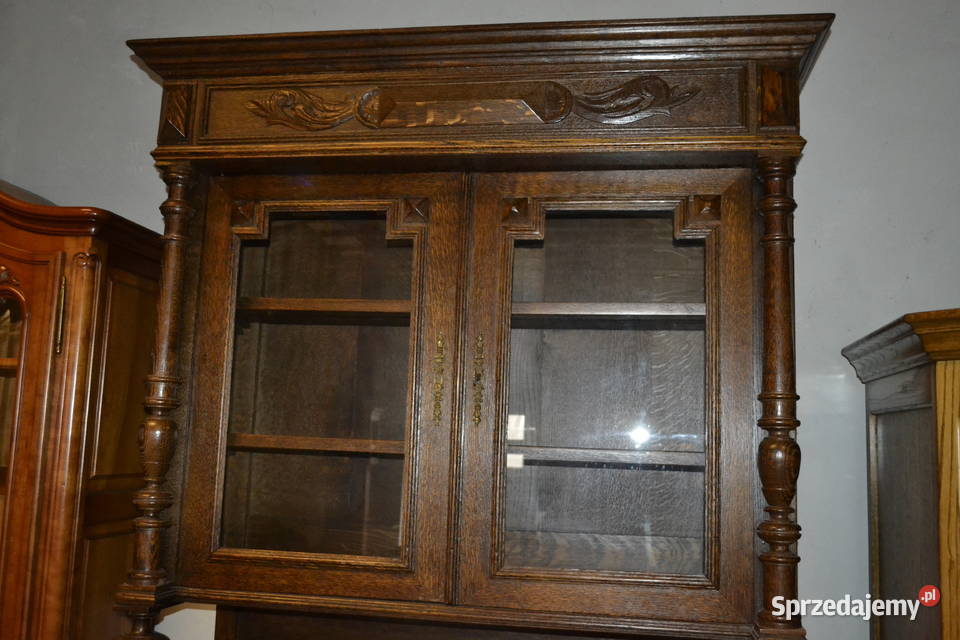 kredens neorenesansowy 1900 dąb Meble Będzin