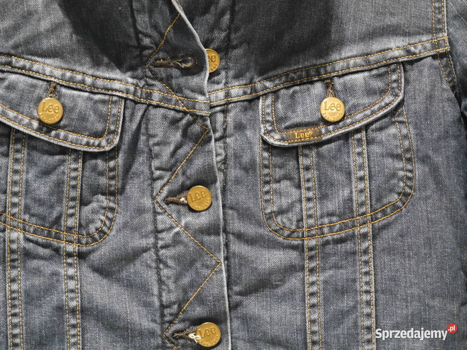 LEE świetna kurtka jeans z futerkiem 36 S Kurtki i płaszcze Wrocław