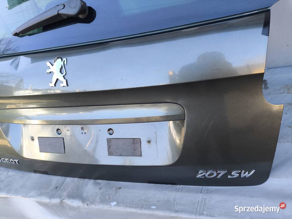 KLAPA BAGAŻNIKA PEUGEOT 207 SW KOMBI SZYBA osobowe Klapy bagażnika Radom