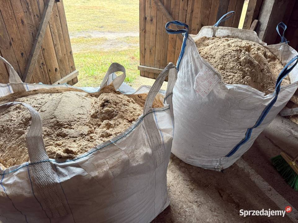 Trociny wióry w workach Ogrzewanie Augustów sprzedam