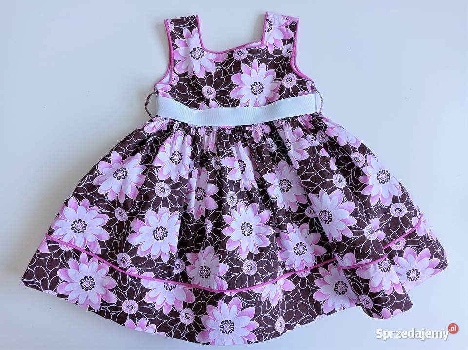 Sukienka kwiaty okazje imprezy okolicznościowe Rozmiar 86 Katowice sprzedam