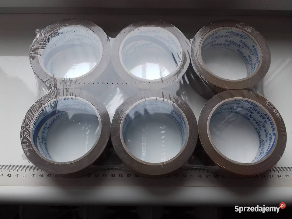 6x Taśmy pakowe przylepne Smart brązowa 48mmx91m Bydgoszcz