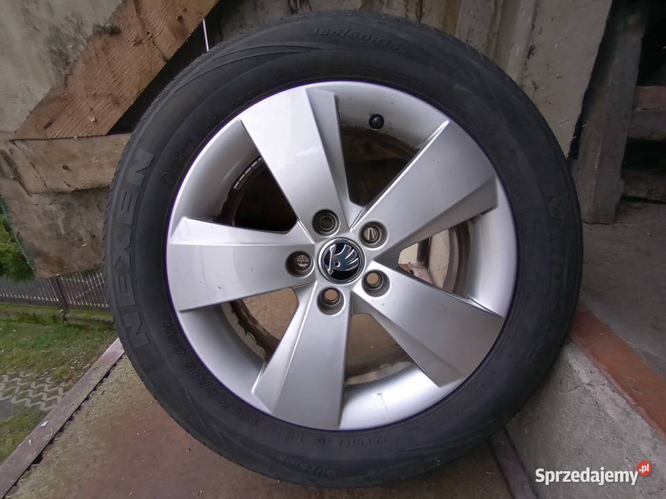 Koła Skoda 155x100 ET38 OPONY 18560R15KPL Nowych Książ Wielkopolski