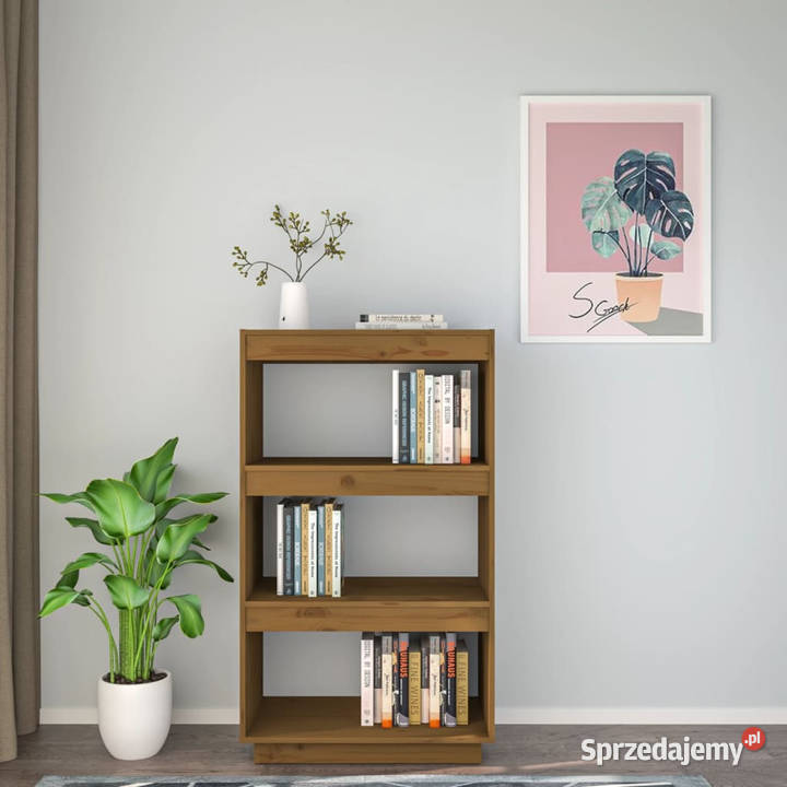 Regałprzegroda miodowy brąz 60x35x103 drewno Warszawa sprzedam