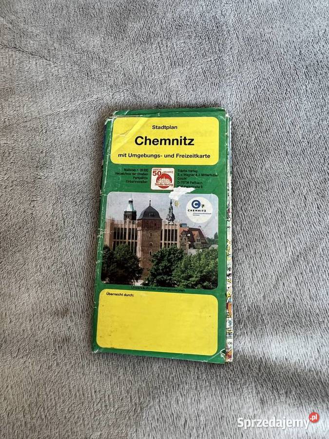 Chemnitz mapa plan miasta Jasło