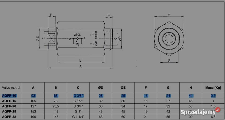 Atos AQFR10 Warszawa sprzedam