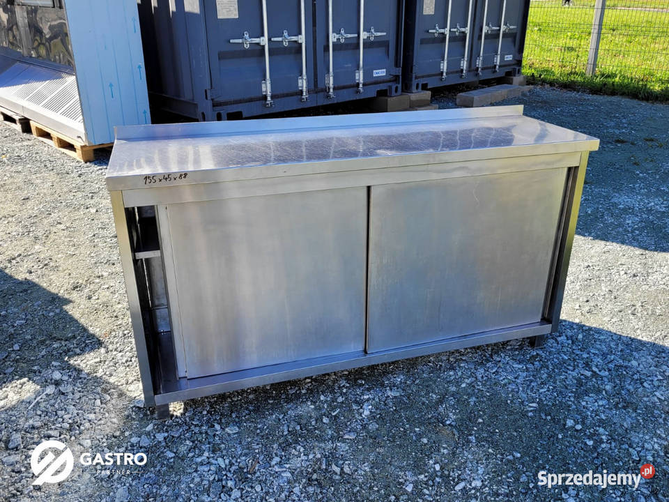 Stół gastronomiczny z szafką 155x45x88 Gastronomia Ostrów Wielkopolski sprzedam