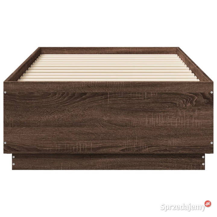 Rama łóżka z LED brązowy dąb 75x190 WM3209673 Warszawa