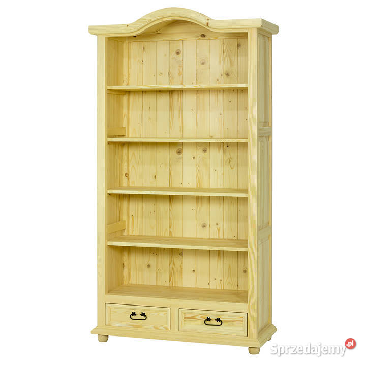 Duży regał na książki sosnowy producent mebli
