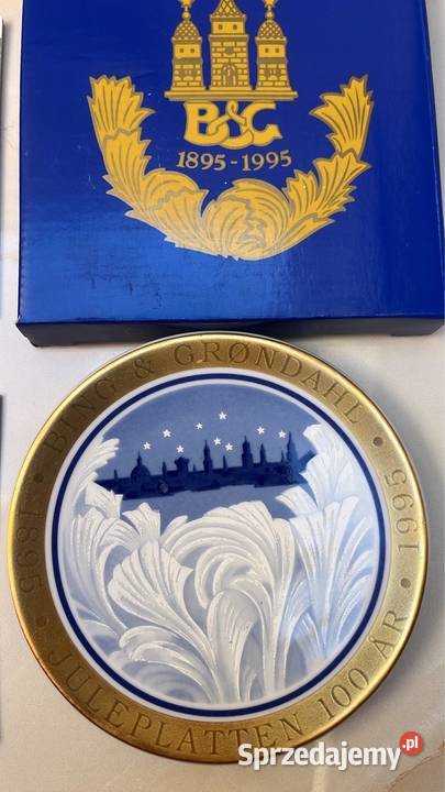 1 Boże Narodzenie BG poza zamarzniętym oknem Porcelana i szkło Gdańsk