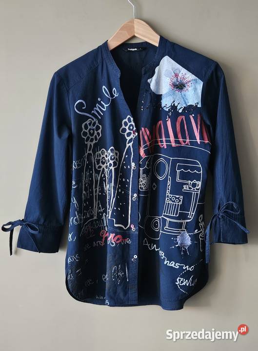 Desigual koszula rozmiar L niebieski Odzież damska