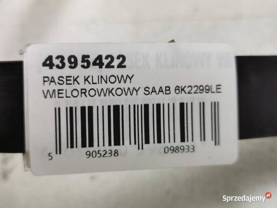 PASEK KLINOWY WIELOROWKOWY SAAB 900 II 19931998