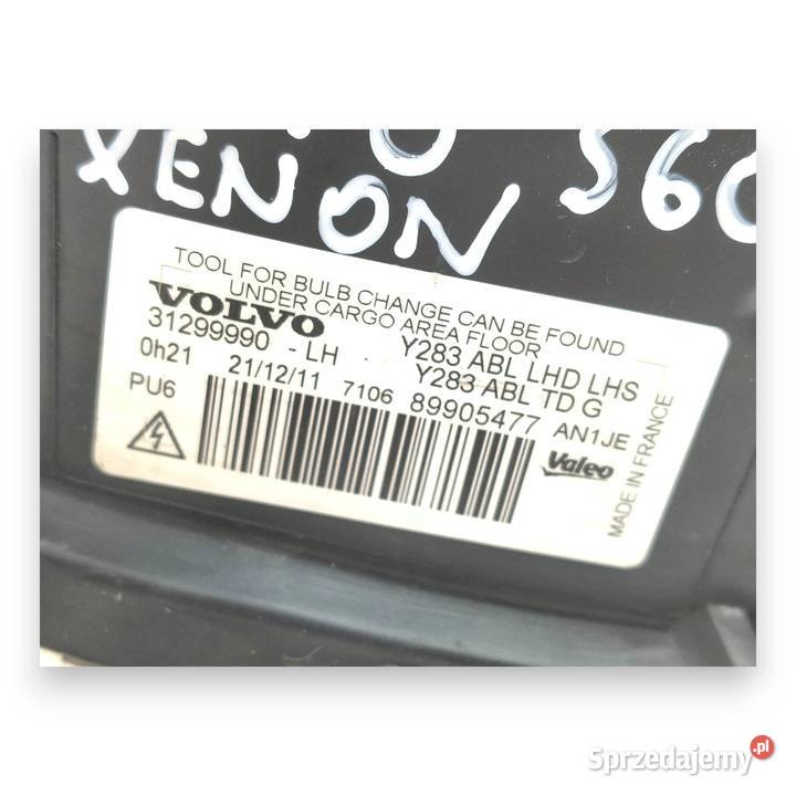 LAMPA LEWA Volvo S60 II V60 Xenon 1018 lewy Chełm