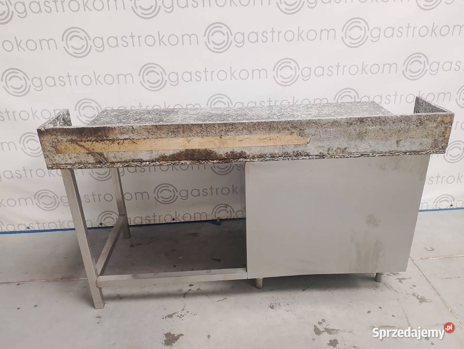 Stół do pizzy z blatem granitowym i szufladami  Wrocław