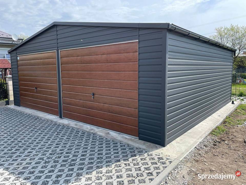 Garaż blaszany wiata Wzmocniony Profilami