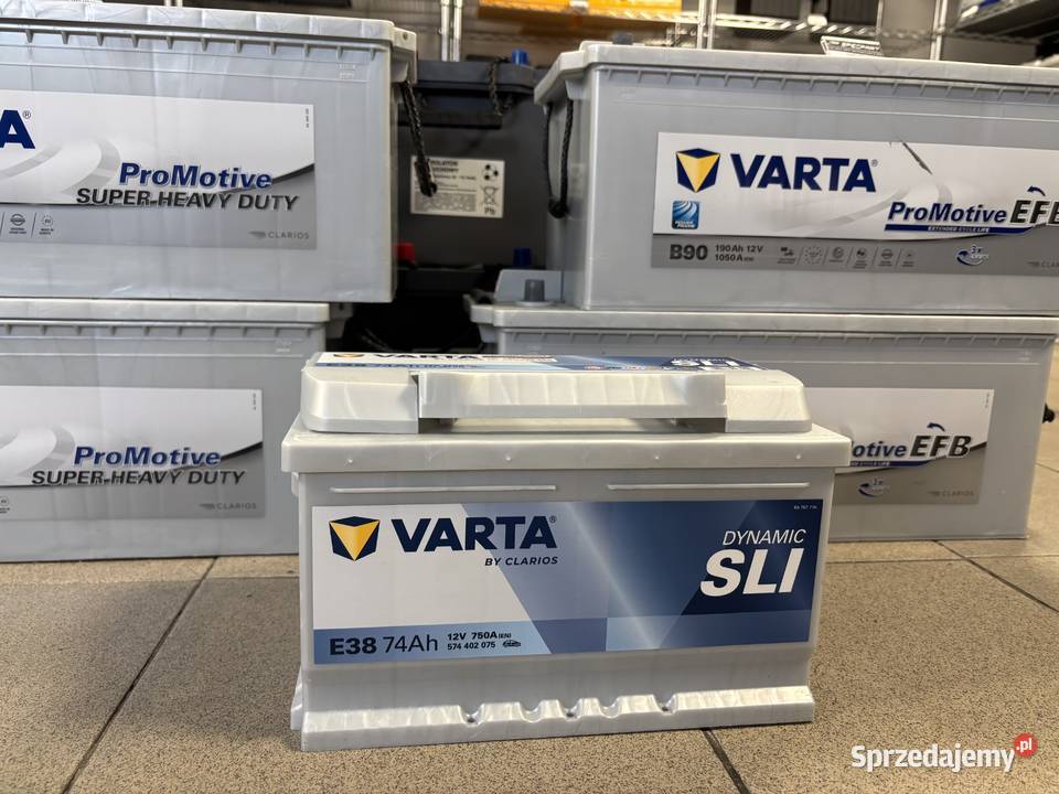 Akumulator 74ah 750a Varta e38 Rok produkcji 2025 Zduńska Wola