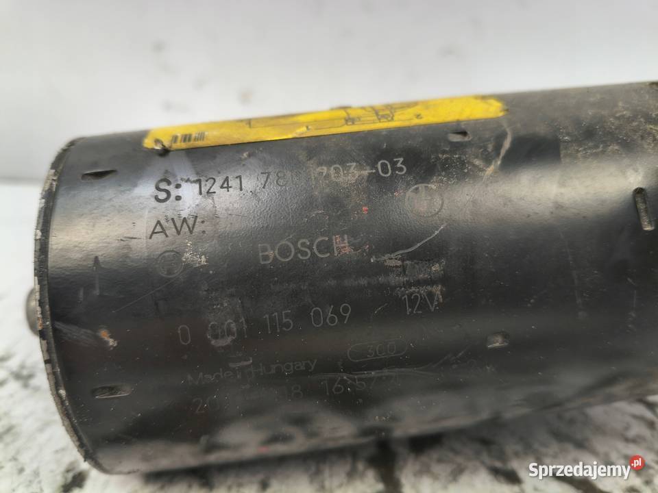 ROZRUSZNIK BMW E87 E90 E91 20 D bosch 0001115069 Układ elektryczny silnika Chełm