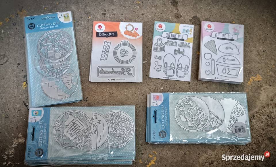 Wykrojniki matryce do wycinania embossing zestaw Pozostałe lubuskie