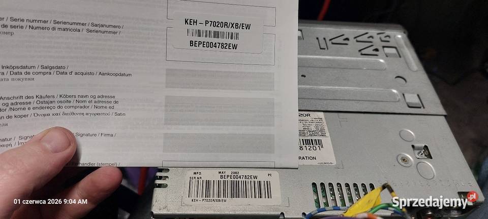 Pioneer KEHP7020R Delfinki Animacje kaseta Gdańsk