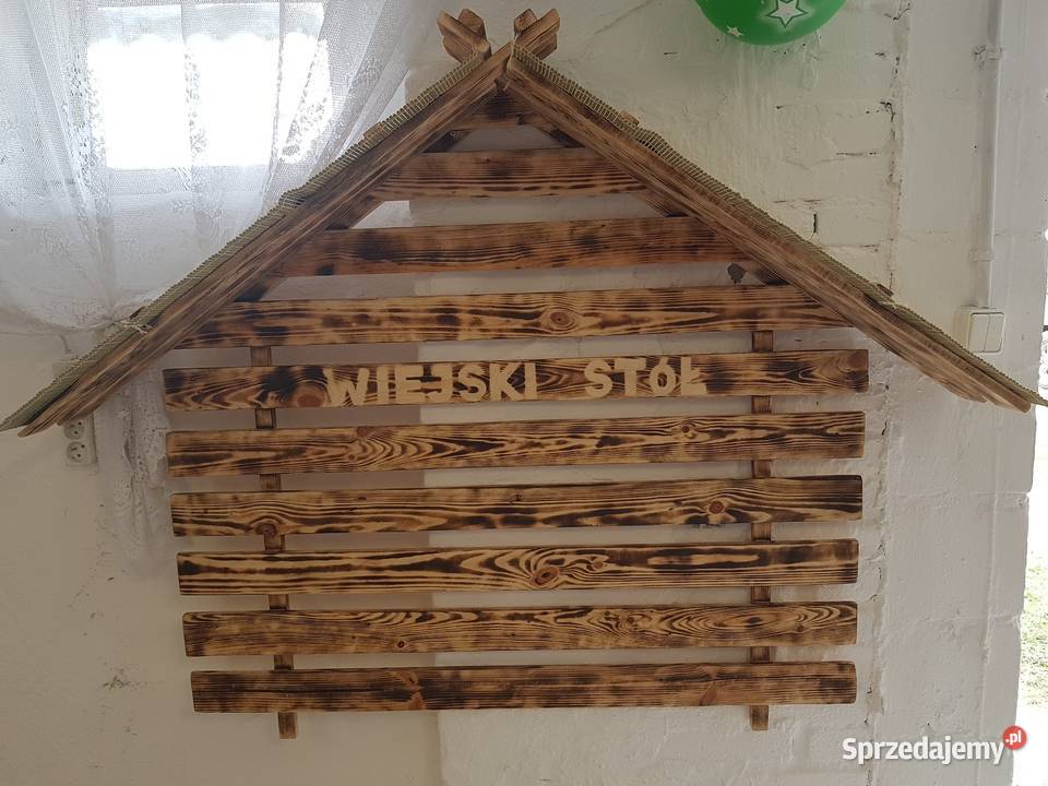 Wiejski Stół imitacja naścienna Dekoracje i ozdoby mazowieckie Mińsk Mazowiecki