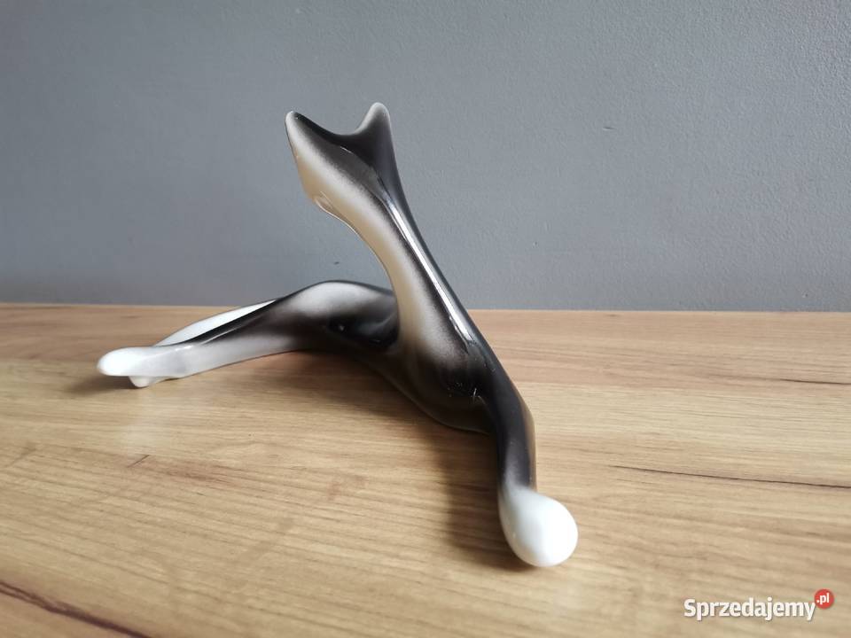 Stara figurka Kot porcelana Bogucice M Antyki, Sztuka, Kolekcje Katowice sprzedam
