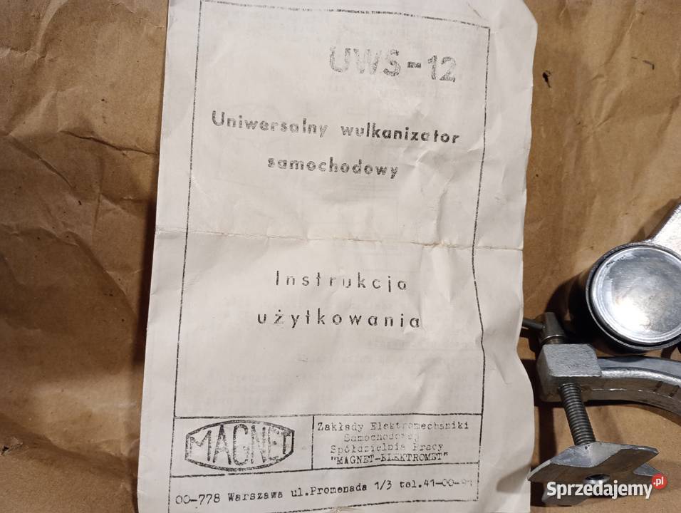 wulkanizator turystyczny na 12V Warszawa