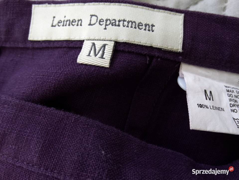 Spódnica Lniana 100 Len Trapezowa o Kształcie