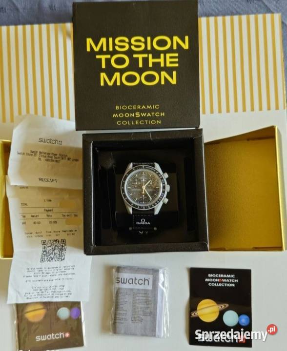 Omega x Swatch Mission To Neptune kolor szaro Unisex