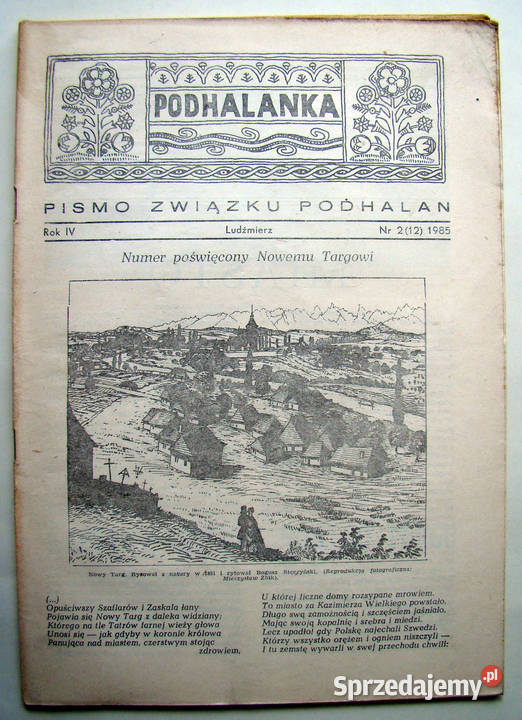 PODHALANKA Pismo Związku Podhalan Ludźmierz nieregularny