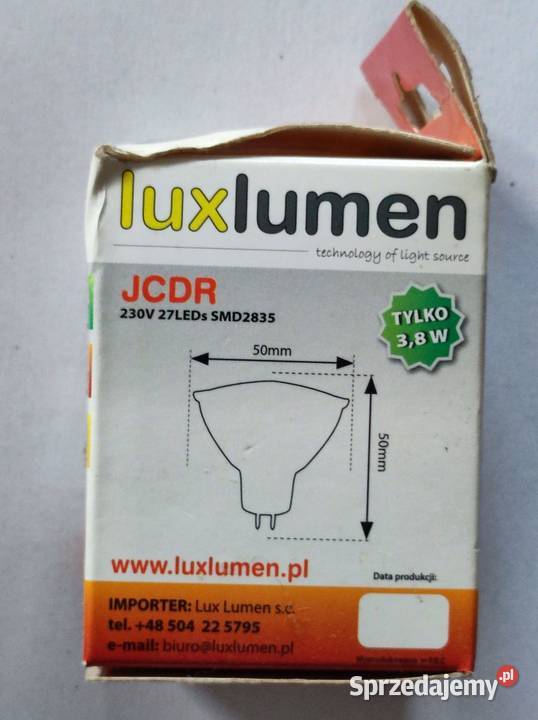 żarówka świetlówka led lux lumen luxlumen JCDR świętokrzyskie Kielce