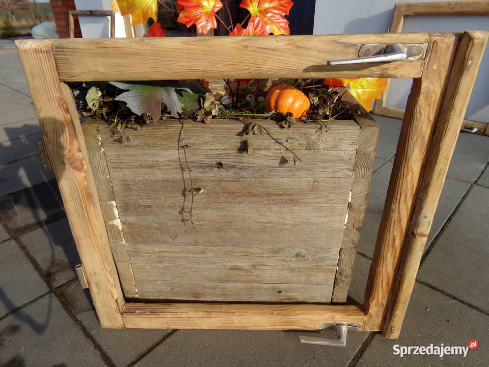 Stare okno rama okienna retro loft lustro warmińsko-mazurskie Ełk